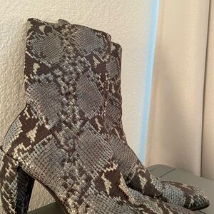 Donald J. Pliner Snakeskin Ankle Boots